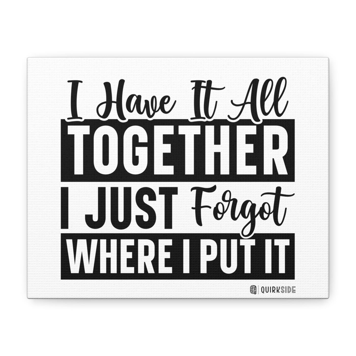 Humorous Wall Art Canvas, Fun Home Decor, Gift for Friends, Quirky Art Print, Motivational Canvas
