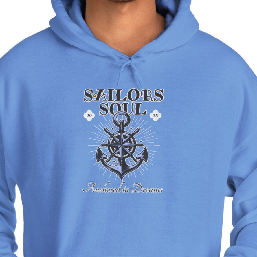 Nautical Vibes Hoodie, Beach Trips Summer Wear, Sea Lover Sweatshirt, Sailboat Dreamer Pullover, Casual Outings Apparel - Quirkside Creations