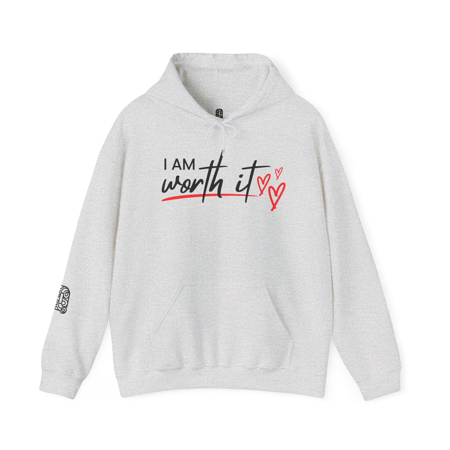 Empowerment Graphic Hoodie, Self Worth Sweatshirt, You Are Worth It Pullover, Inspirational Unisex Hoodie, Motivational Graphic Jumper - Quirkside Creations