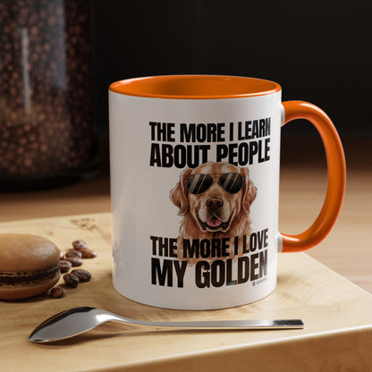 Golden Retriever Love Coffee Mug - Funny Dog Mug, Pet Owner Gift, Personalized Mug, Animal Lover Gift, Birthday Gift