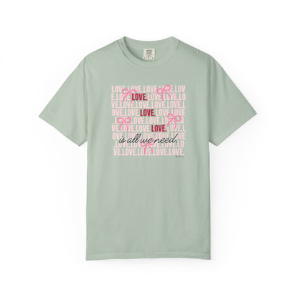 Peaceful Vibes Unisex T-shirt, Kindness Love Tee, Inspirational Shirt, Positivity Apparel, Comfortable Garment-Dyed Top