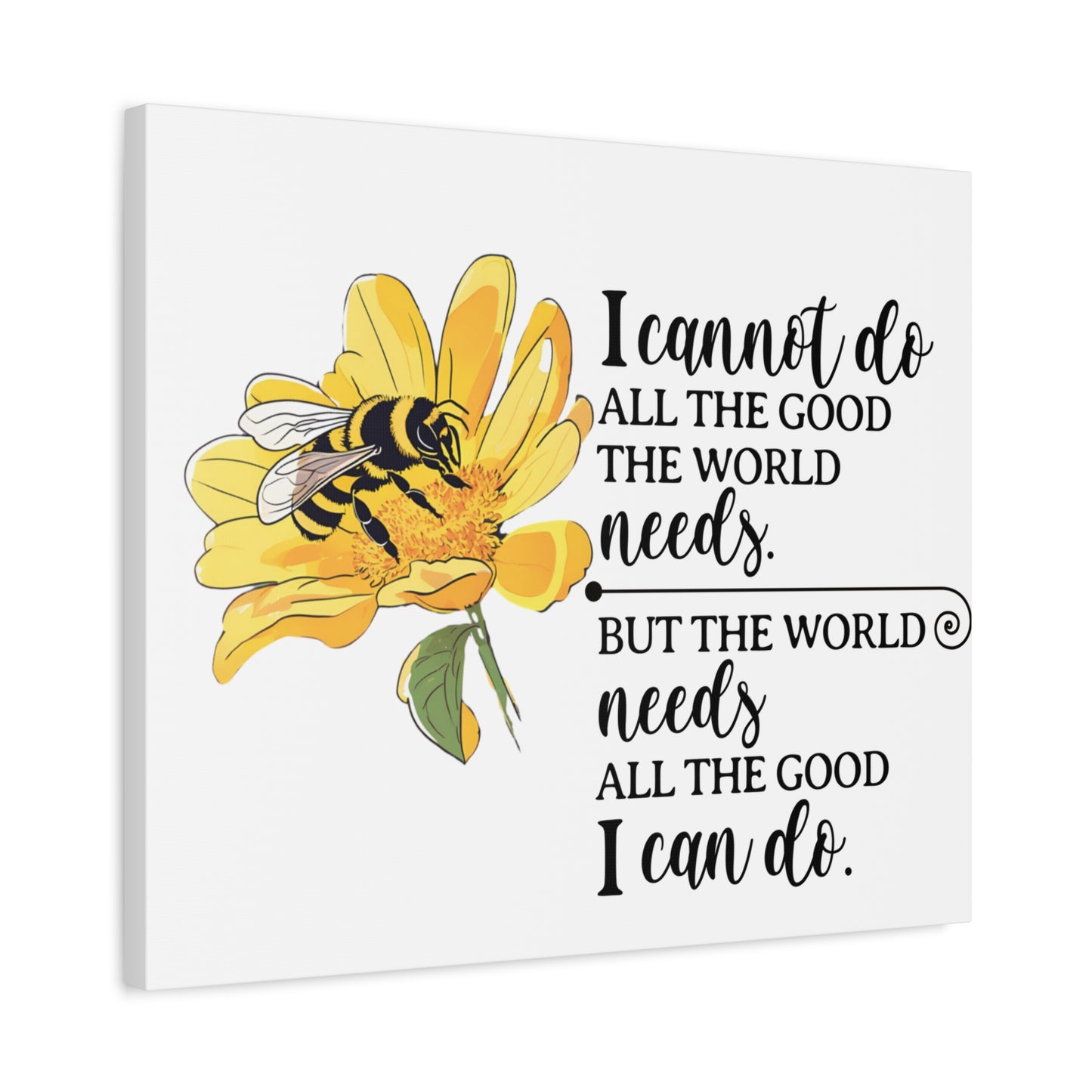 Inspirational Bee Art Canvas Print, Perfect for Home Decor, Gift for Nature Lovers, Empowering Quote Wall Art, Bee Lover Decor, [...]