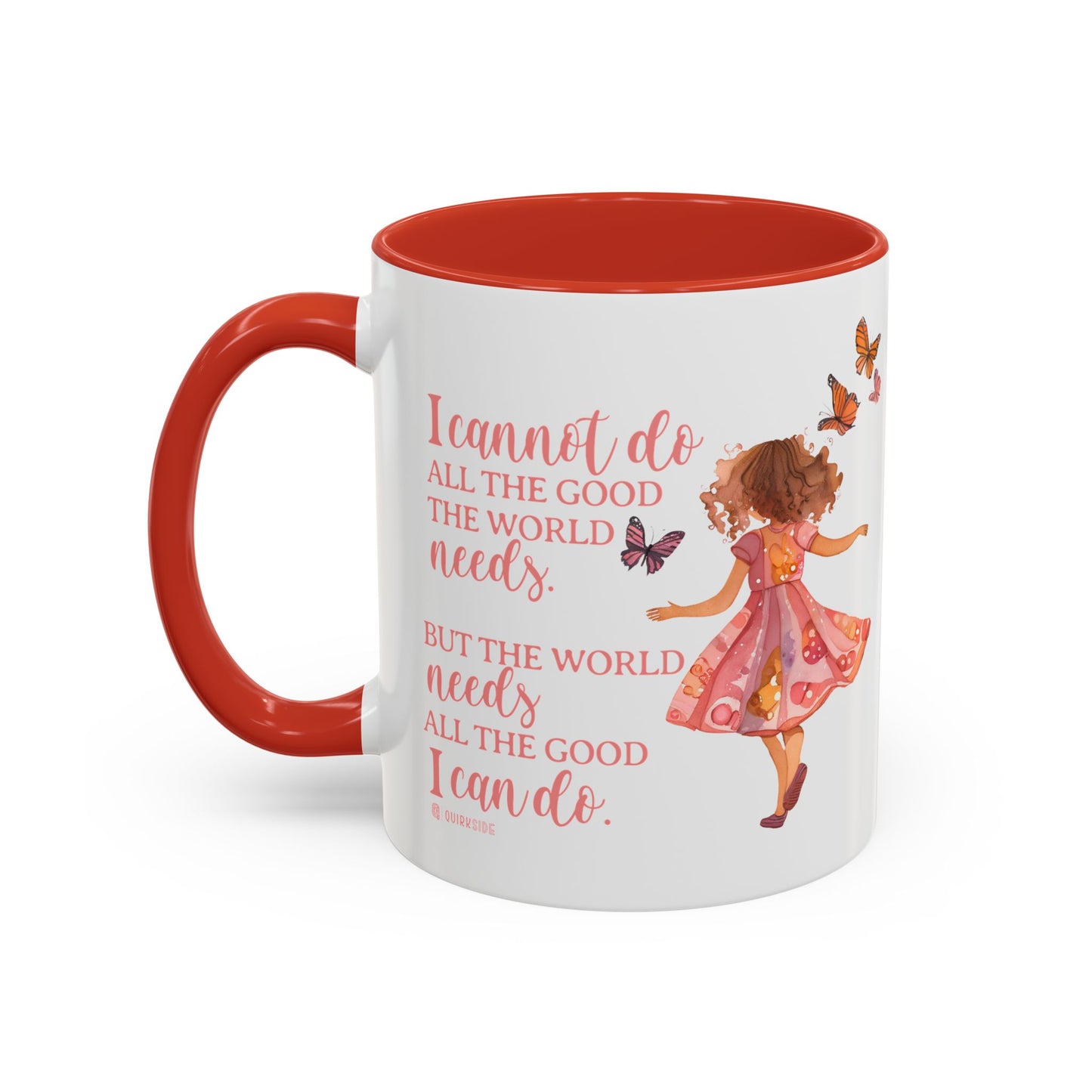 Whimsical Butterfly Accent Coffee Mug, Floral Mug, Gift for Her, Boho Decor, Butterfly Lovers, Inspirational Coffee Cup