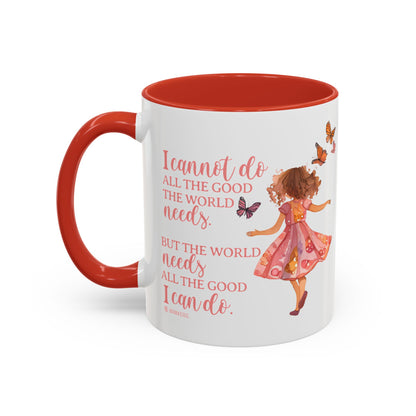 Whimsical Butterfly Accent Coffee Mug, Floral Mug, Gift for Her, Boho Decor, Butterfly Lovers, Inspirational Coffee Cup