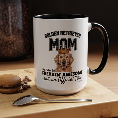 Golden Retriever Mom Coffee Mug - Perfect Gift for Dog Lovers, Pet Owners, Birthday, Mother's Day, Funny Dog Mom Mug