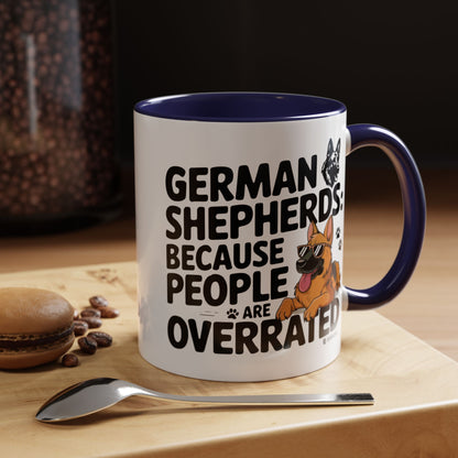 German Shepherds Coffee Mug - Funny Dog Lover Gift, Pet Parent Humor, Animal Lover Decor, Unique Holiday Present, Dog Breed Lovers