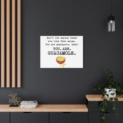 Guacamole Quote Canvas Art, Kitchen Decor, Funny Wall Art, Gift for Foodies, Home Decoration