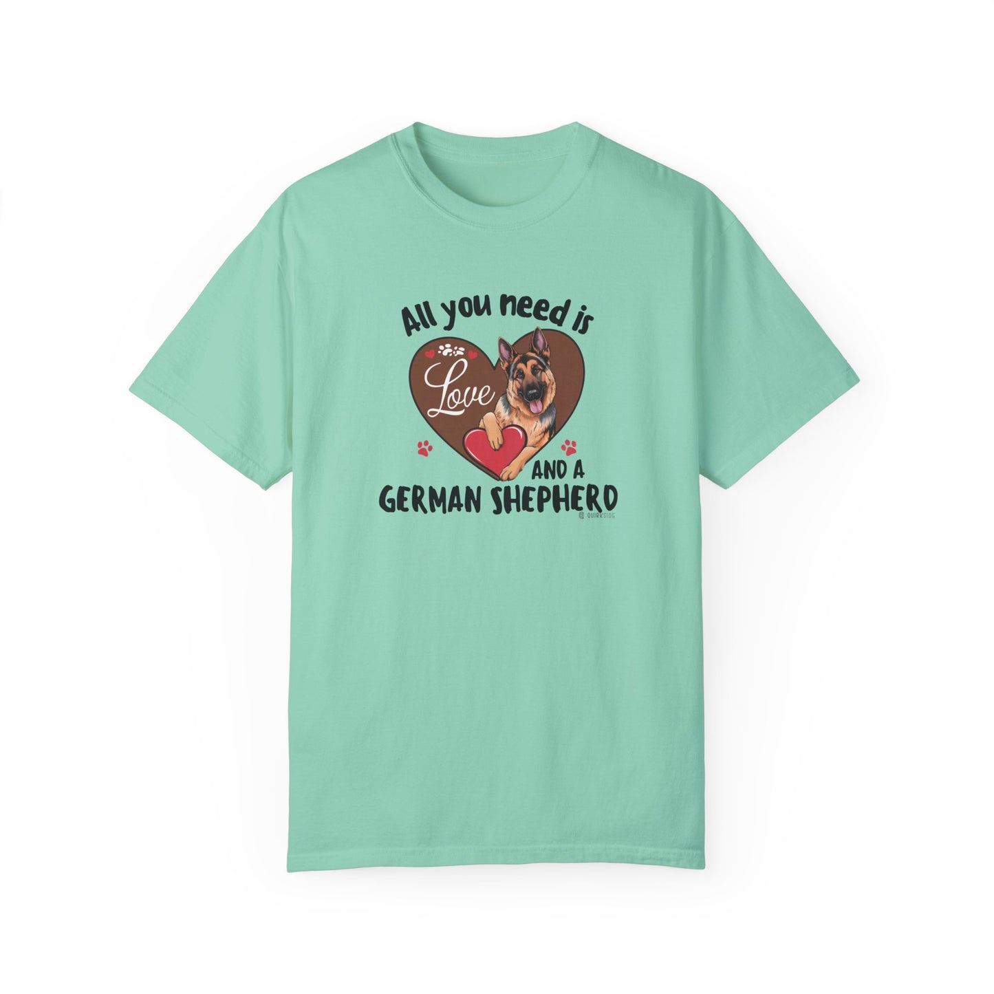 German Shepherd Dog Lover Unisex Garment-Dyed T-shirt, Parent Gift, Funny Dog Tee, Dog Mom Shirt, Gift for Dog Lovers
