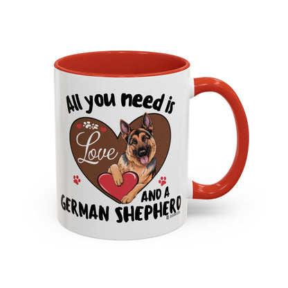 German Shepherd Love Mug | Dog Owner Gift | Coffee Cup | Animal Lover Gift | Pet Lover's Mug | Cute Pet Coffee Mug