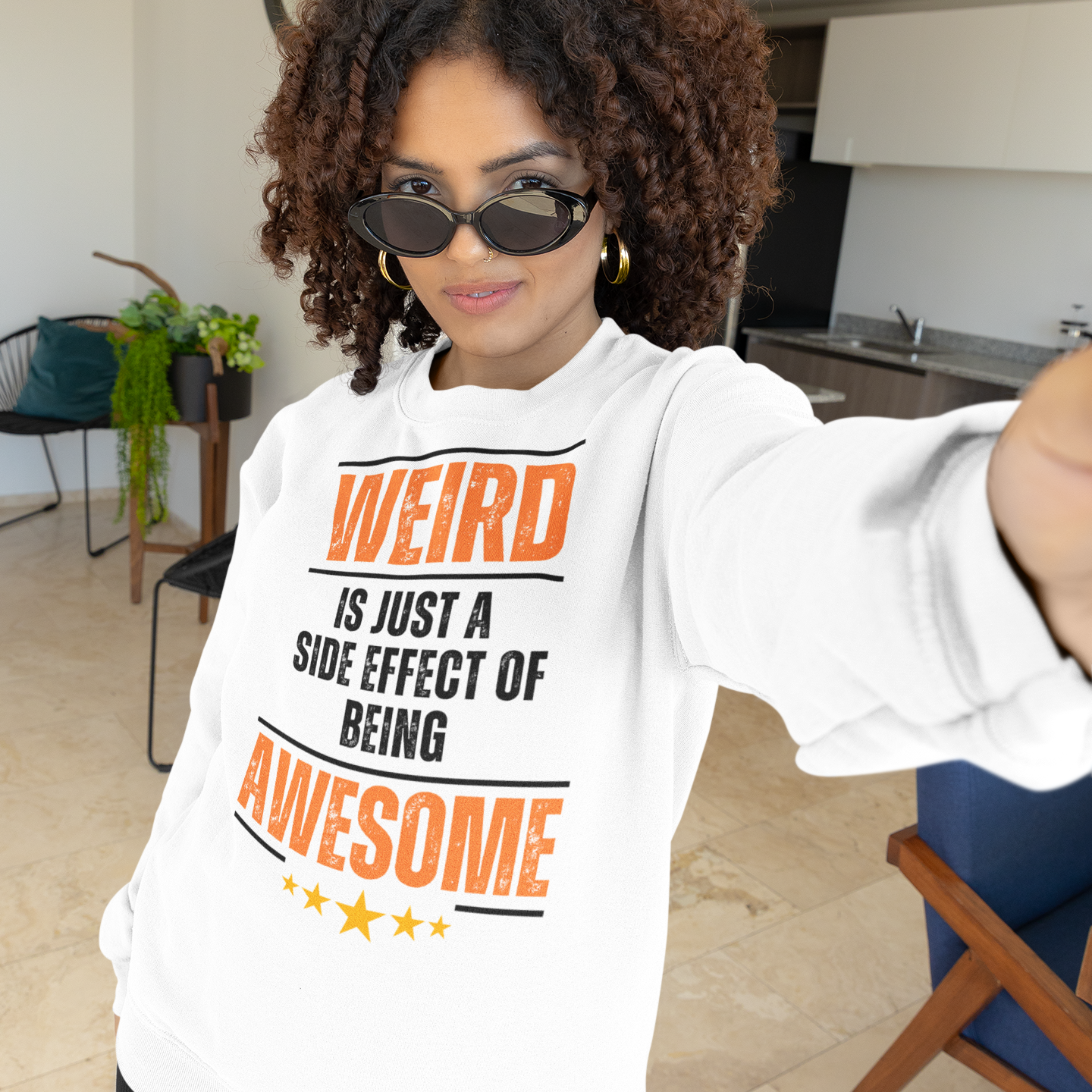 Unique Perspective Crewneck Sweatshirt, Unisex Jumper, Sign of Awesomeness, Importance of Being Different, Fun Sweatshirt - Quirkside Creations