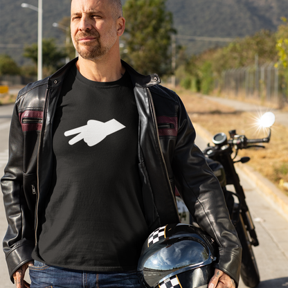 Biker Wave Long Sleeve Tee, Motorcycle Rider Gift, Funny Biker Shirt, Unisex Bike Lover Top, Biker Advisory Tee, Motorcyclist Long Sleeve - Quirkside Creations