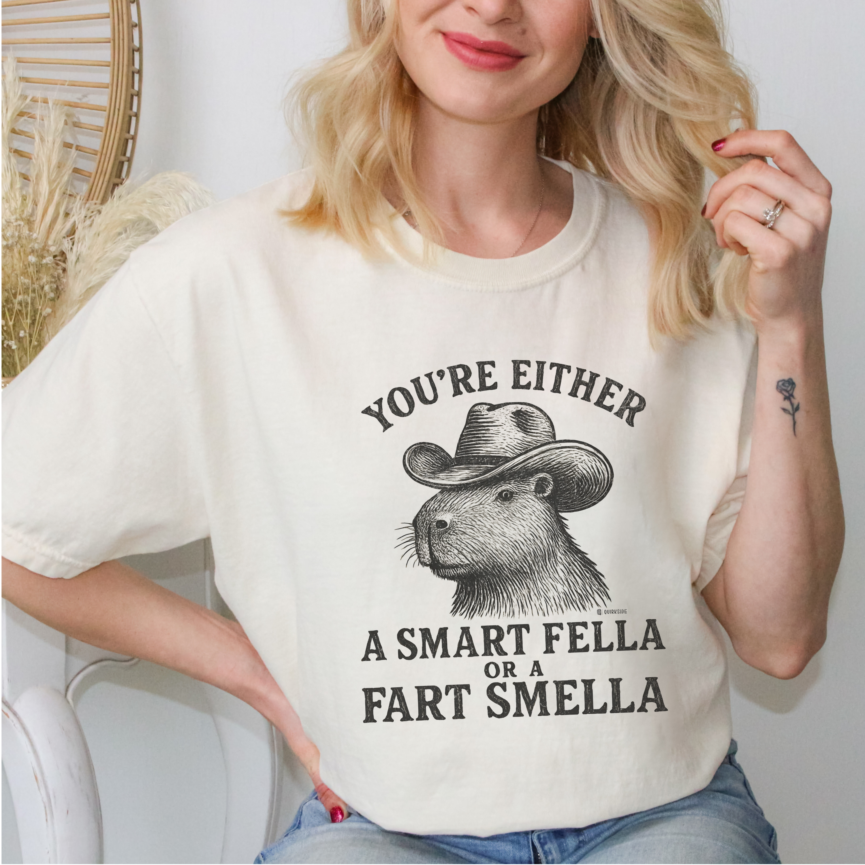 Funny Tee - Smart Fella Fart Smella