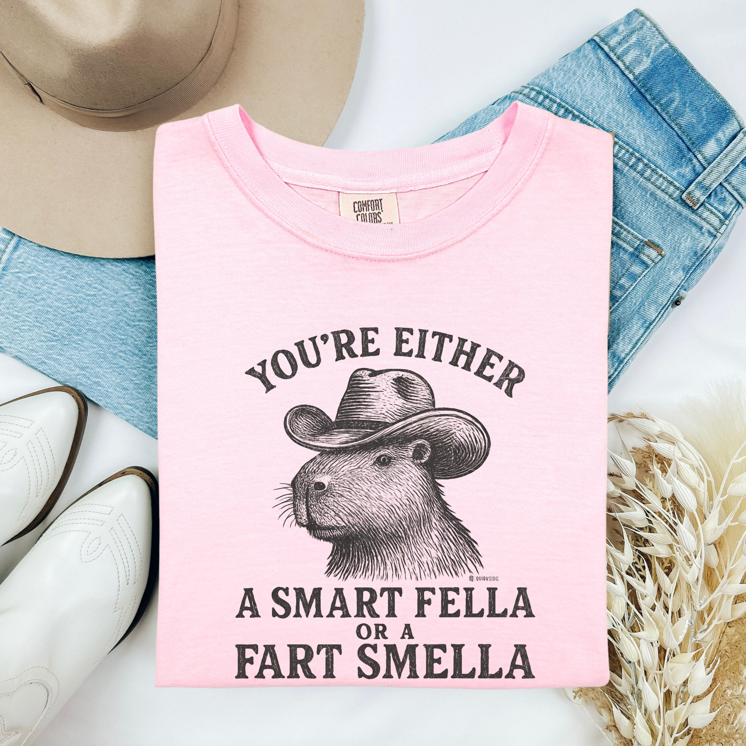 Funny Tee - Smart Fella Fart Smella