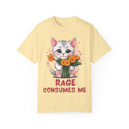 Funny Kitten T-Shirt, Cat Lover Tee, Cute Feline Graphic Shirt, Humorous Pet Owner Top, Animal Rage Quote Apparel - Quirkside Creations
