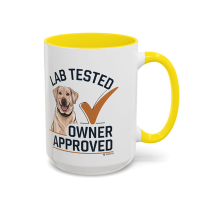 Lab Tested Owner Approved Coffee Mug, Dog Lover Gift, Pet Owner Present, Funny Mug for Dog Moms, Lab Dog Coffee Mug, Unique Dog Gifts