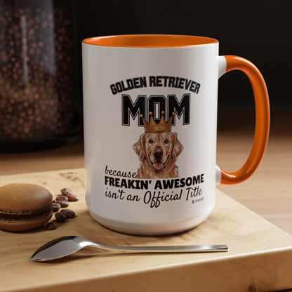 Golden Retriever Mom Coffee Mug - Perfect Gift for Dog Lovers, Pet Owners, Birthday, Mother's Day, Funny Dog Mom Mug