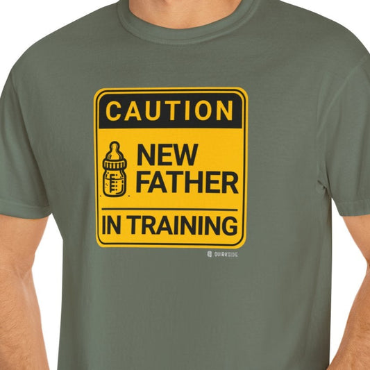 New Dad Unisex Garment-Dyed T-shirt, Father's Day Gift, Funny Parenting Tee, Baby Shower Present, Gender Reveal Shirt, Dad Life Apparel