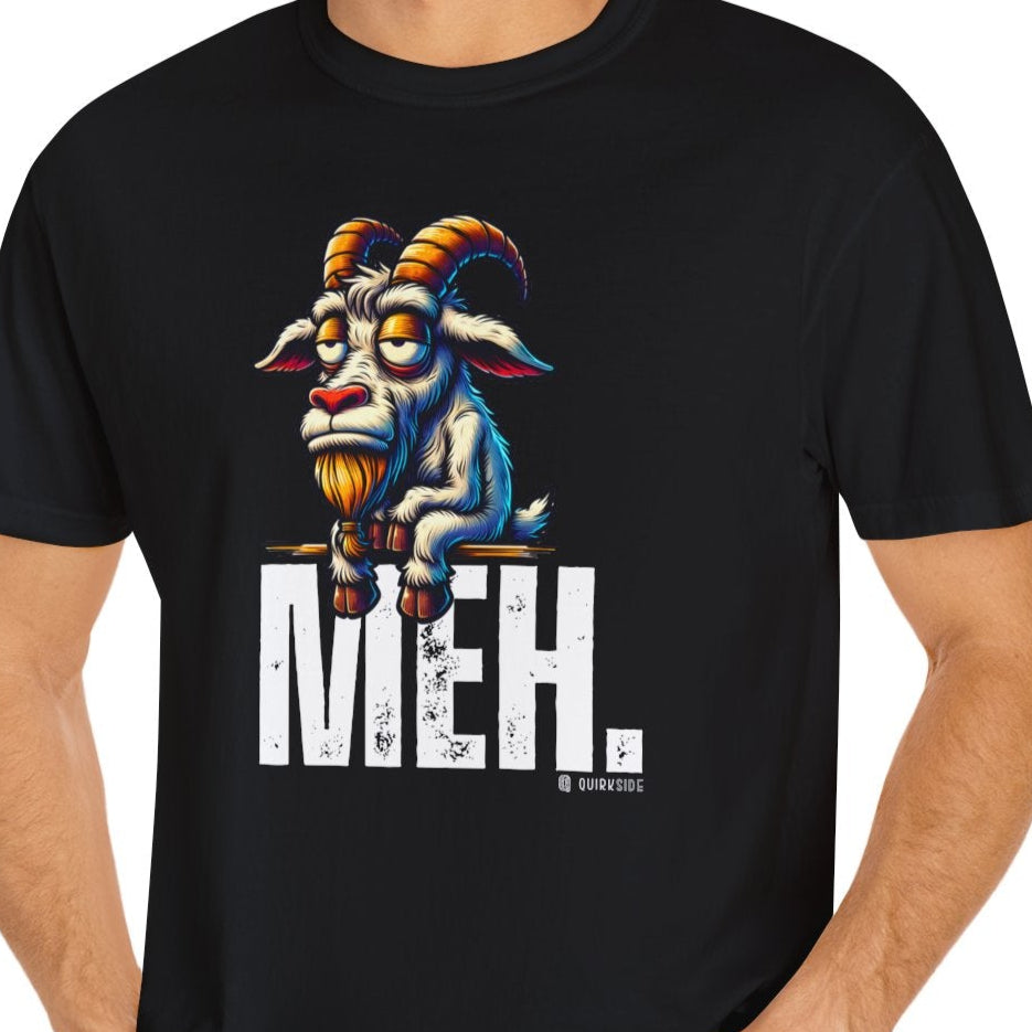 Funny Goat Boredom Unisex T-shirt, Sarcastic Animal Graphic Tee, Comical Farmyard Top, Humorous Goat Lover Gift, Vintage Style Shirt