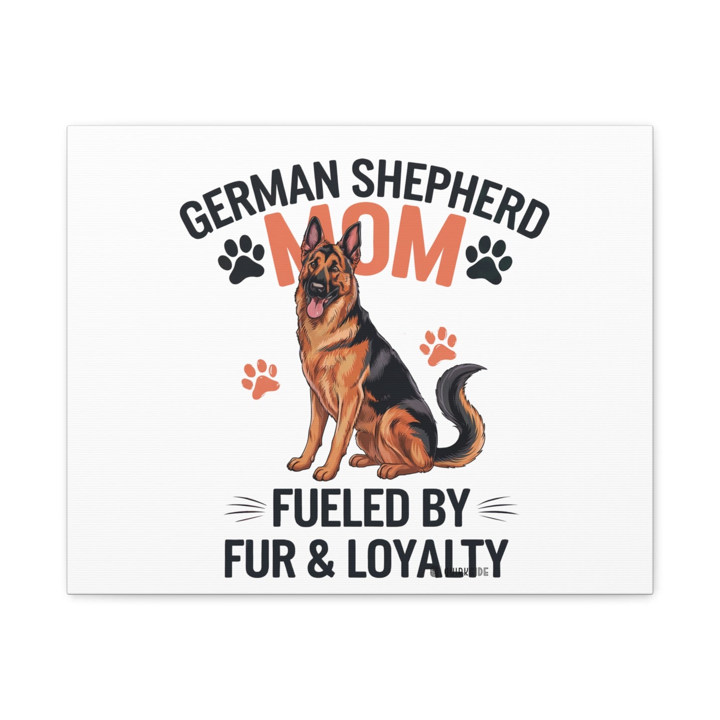 German Shepherd Mom Canvas Wall Art, Dog Lover Decor, Pet Owner Gift, Home Sweet Home Art, Animal Lover Wall Decor