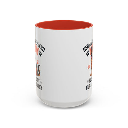 German Shepherd Mom Accent Coffee Mug: Perfect Gift for Dog Lovers, Pet Owners, Dog Enthusiasts, Animal Lovers