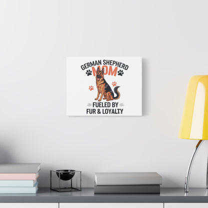 German Shepherd Mom Canvas Wall Art, Dog Lover Decor, Pet Owner Gift, Home Sweet Home Art, Animal Lover Wall Decor