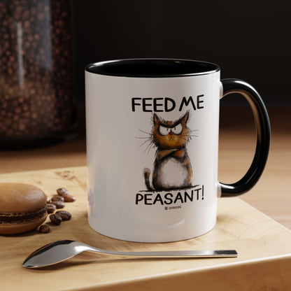 Sassy Cat Accent Coffee Mug | Funny Gift for Cat Lovers | Cute Home Coffee Mug | Unique Cat Mom Present | 11oz & 15oz Available