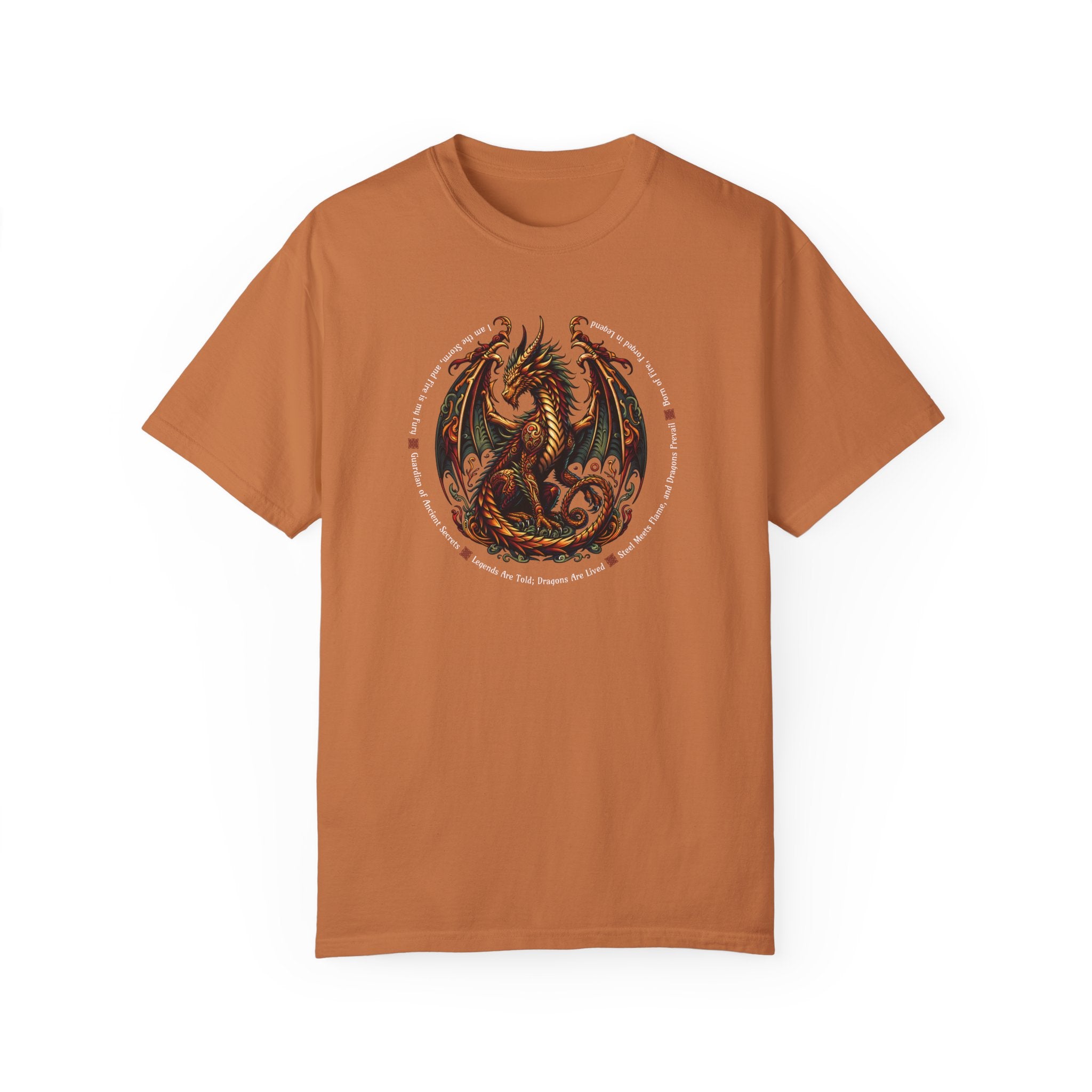 Dragon Power Unisex T-shirt, Magical Inner Strength Statement Tee, Mythical Legend Apparel, Inspirational Dragon Tee, Power of Fire Tee - Quirkside Creations