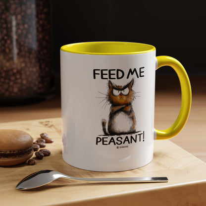 Sassy Cat Accent Coffee Mug | Funny Gift for Cat Lovers | Cute Home Coffee Mug | Unique Cat Mom Present | 11oz & 15oz Available