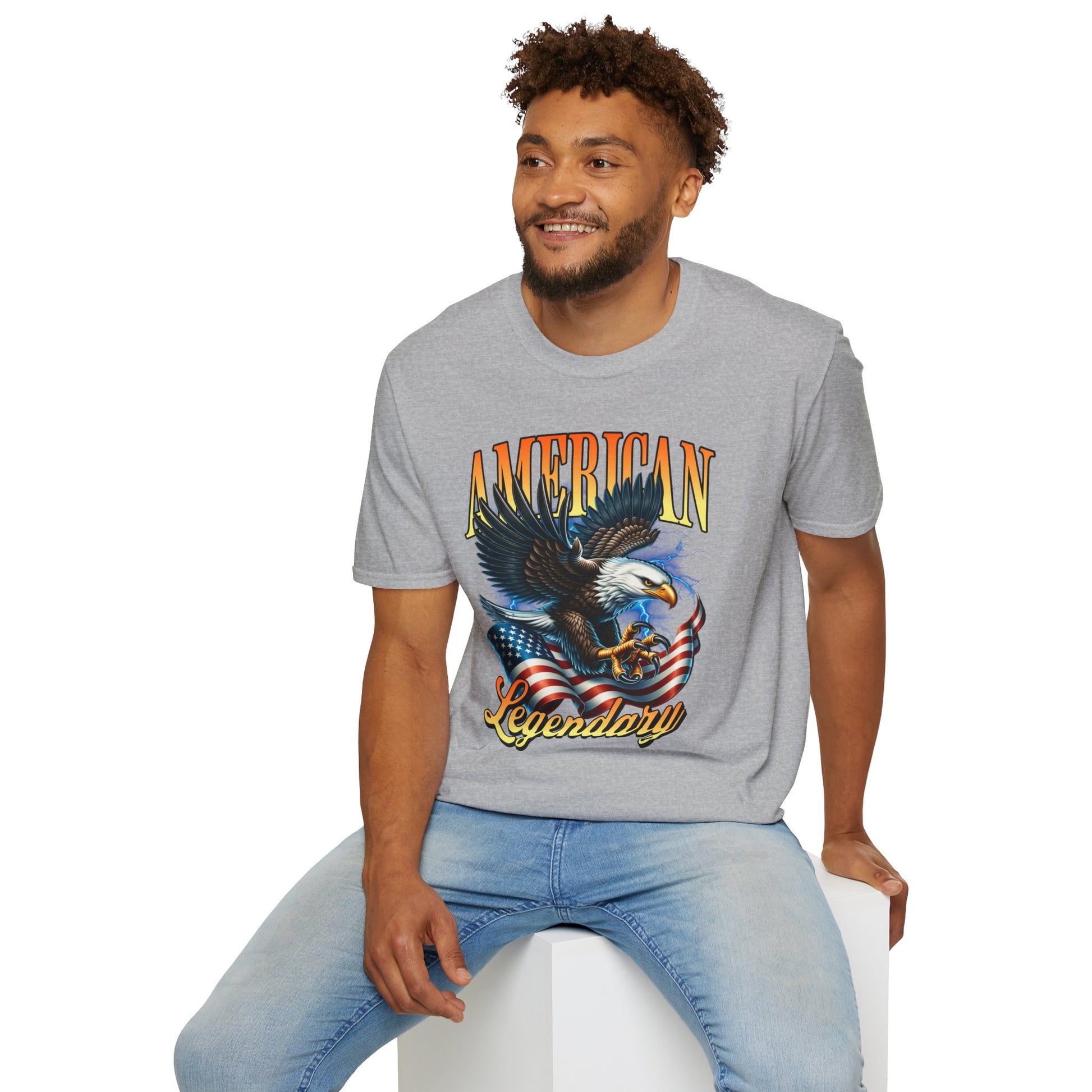 American Bald Eagle Patriotic T-Shirt, Unisex Shirt, American Pride Tee, Independence Day Shirt - Quirkside Creations