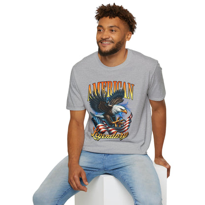 American Bald Eagle Patriotic T-Shirt, Unisex Shirt, American Pride Tee, Independence Day Shirt - Quirkside Creations
