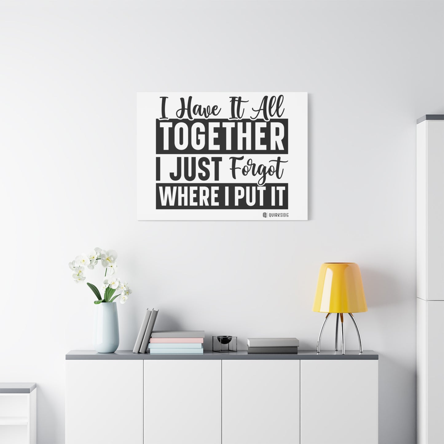 Humorous Wall Art Canvas, Fun Home Decor, Gift for Friends, Quirky Art Print, Motivational Canvas