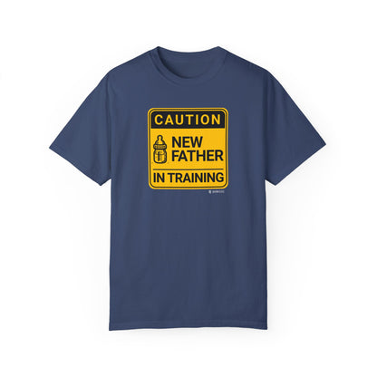 New Dad Unisex Garment-Dyed T-shirt, Father's Day Gift, Funny Parenting Tee, Baby Shower Present, Gender Reveal Shirt, Dad Life Apparel - Quirkside Creations