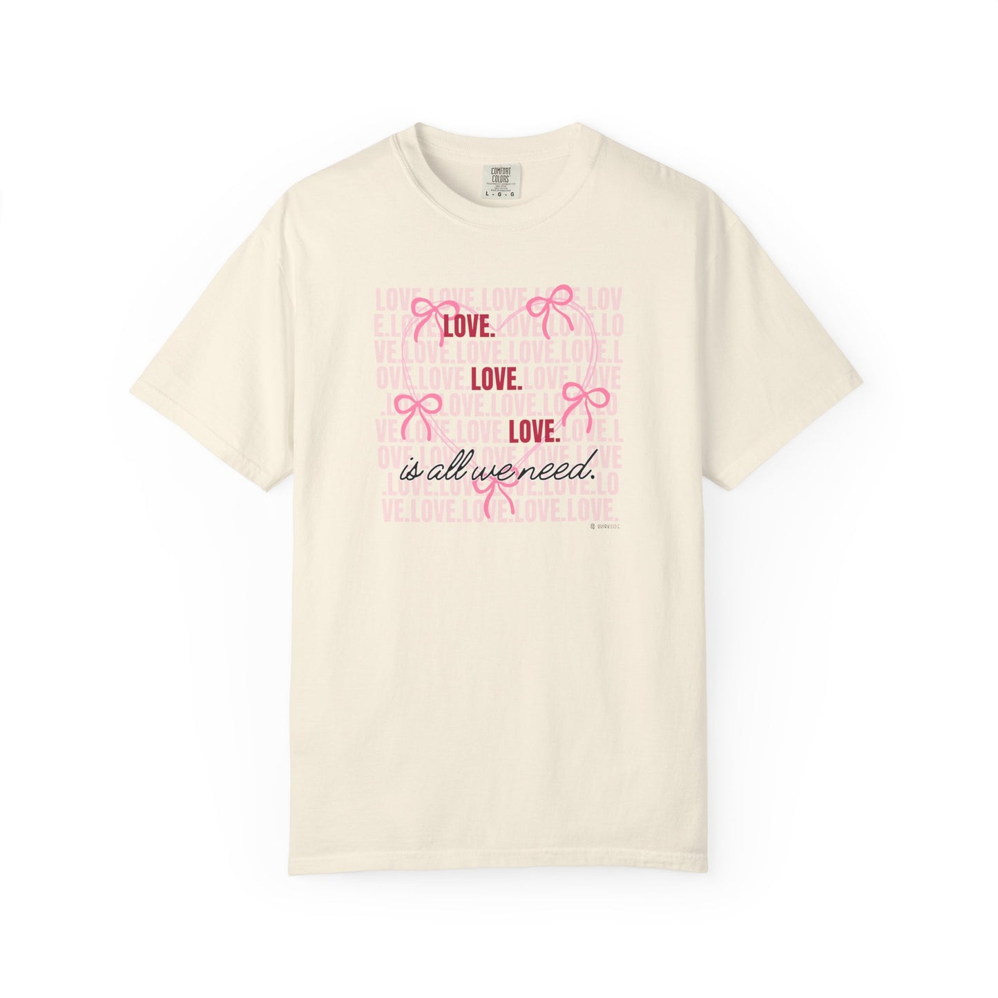 Peaceful Vibes Unisex T-shirt, Kindness Love Tee, Inspirational Shirt, Positivity Apparel, Comfortable Garment-Dyed Top