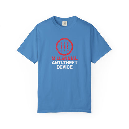 Millennial Anti-Theft Device T-Shirt, Quirky Design