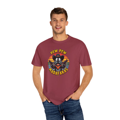 Cowboy Dog Funny T-Shirt, Western Style Tee, Unisex Garment-Dyed Shirt, Dog Lover Gift, Rodeo Apparel