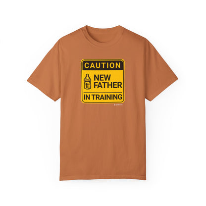 New Dad Unisex Garment-Dyed T-shirt, Father's Day Gift, Funny Parenting Tee, Baby Shower Present, Gender Reveal Shirt, Dad Life Apparel - Quirkside Creations