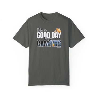 Premium Unisex Camping Enthusiast T-shirt - Great Day to Go Camping Design