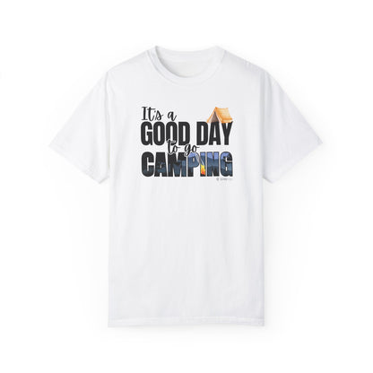 Premium Unisex Camping Enthusiast T-shirt - Great Day to Go Camping Design