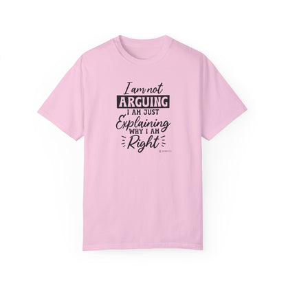 Funny Self-Serving Unisex T-shirt, Sarcastic Winning Argument Tee, Humorous Right All the Time Shirt, Comical Tee for Men and Women, - Quirkside Creations