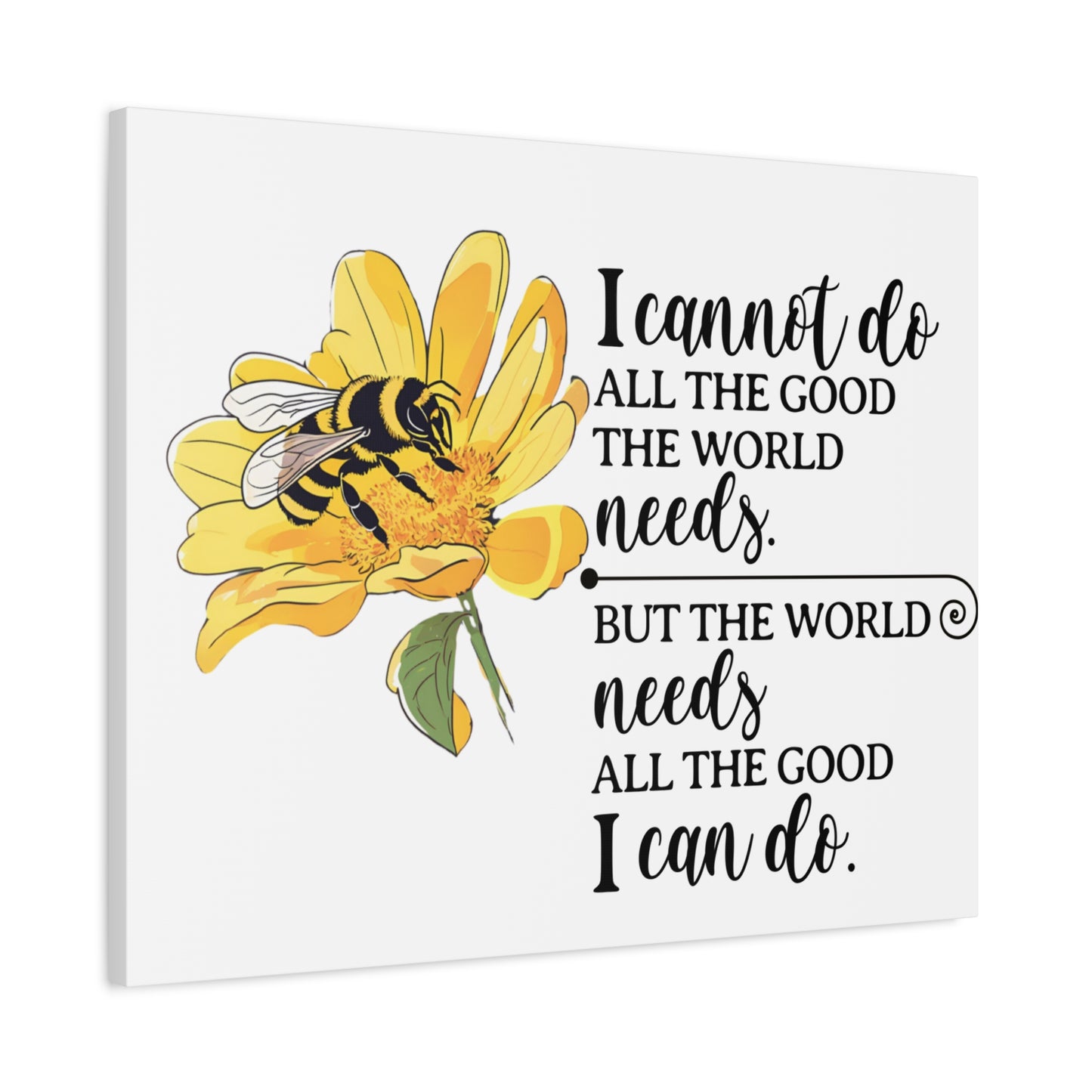 Inspirational Bee Art Canvas Print, Perfect for Home Decor, Gift for Nature Lovers, Empowering Quote Wall Art, Bee Lover Decor, [...]