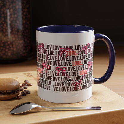 Romantic Love Coffee Mug - Perfect Gift for Anniversary, Valentine's Day, Wedding, Love-Themed Decor, Ceramic Drinkware