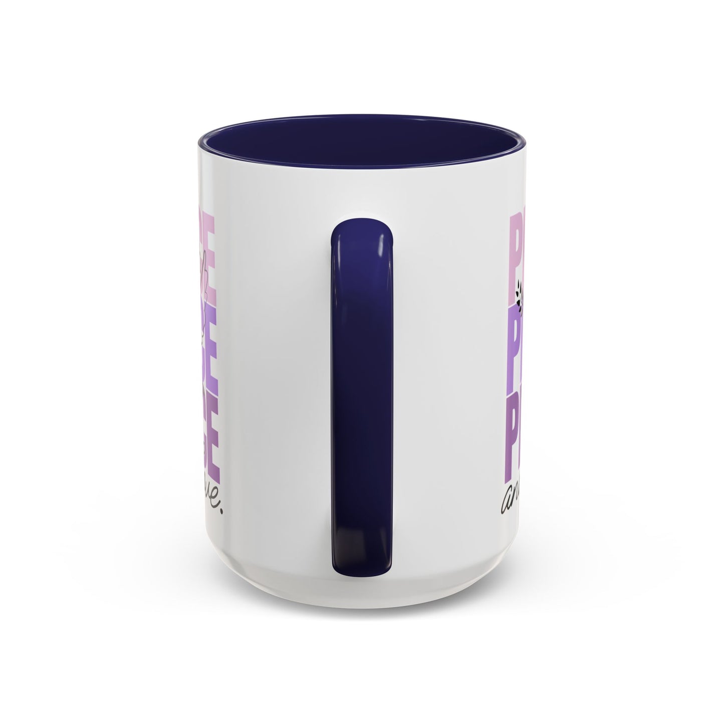 Peace and Love Accent Mug