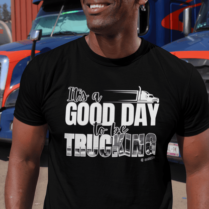 Trucking T-shirt, Truckers Tee, Highway Driver Shirt, On The Road Top, Unisex Tee, Comfortable Garment-Dyed Shirt