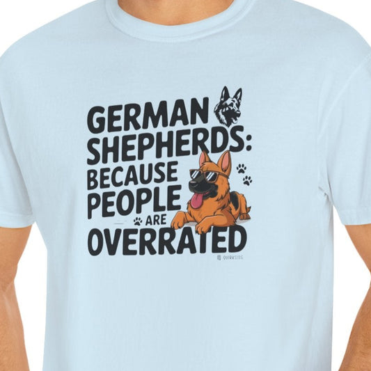 German Shepherd Dog Lover Unisex Garment-Dyed T-shirt, Parent Gift, Funny Dog Tee, Dog Mom Shirt, Gift for Dog Lovers