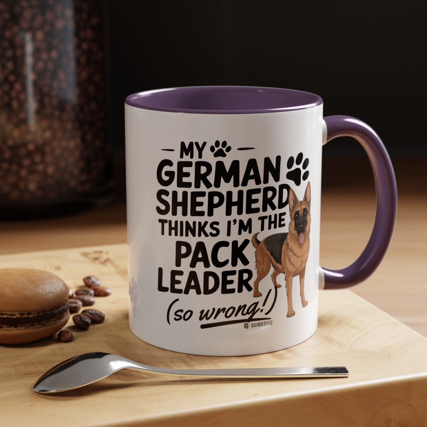 Funny German Shepherd Coffee Mug, Dog Lover Gift, Pet Owner Mug, Pack Leader Humor, 11oz, 15oz