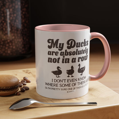 Humorous Accent Coffee Mug, Gift for Duck Lovers, Quirky Coffee Cup for Home or Office, Fun Mug for Birthdays, Funny Office Gift