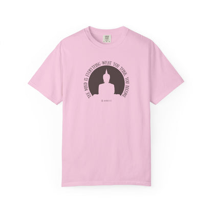 Buddha Quote Mind Power T-shirt, Inspirational Tee, Positive Thinking Shirt, Meditation Top, Unisex Graphic Apparel