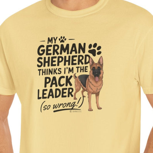 German Shepherd Dog Lover Unisex Garment-Dyed T-shirt, Parent Gift, Funny Dog Tee, Dog Mom Shirt, Gift for Dog Lovers
