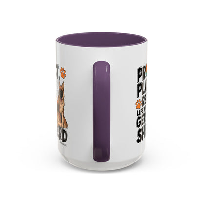 German Shepherd Lover's Accent Coffee Mug - Perfect Gift for Dog Owners, Pet Lovers, Birthdays, Holidays, Home Decor