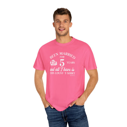 Hilarious Marriage Celebration T-shirt, Customizable Unisex Tee for Anniversary, Funny Gift, Humor Shirt, Wicked Sense of Humor Top